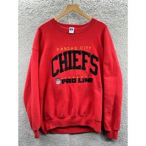 Vintage Kansas City Chiefs Sweatshirt Men's XXL Russell Athletic READ